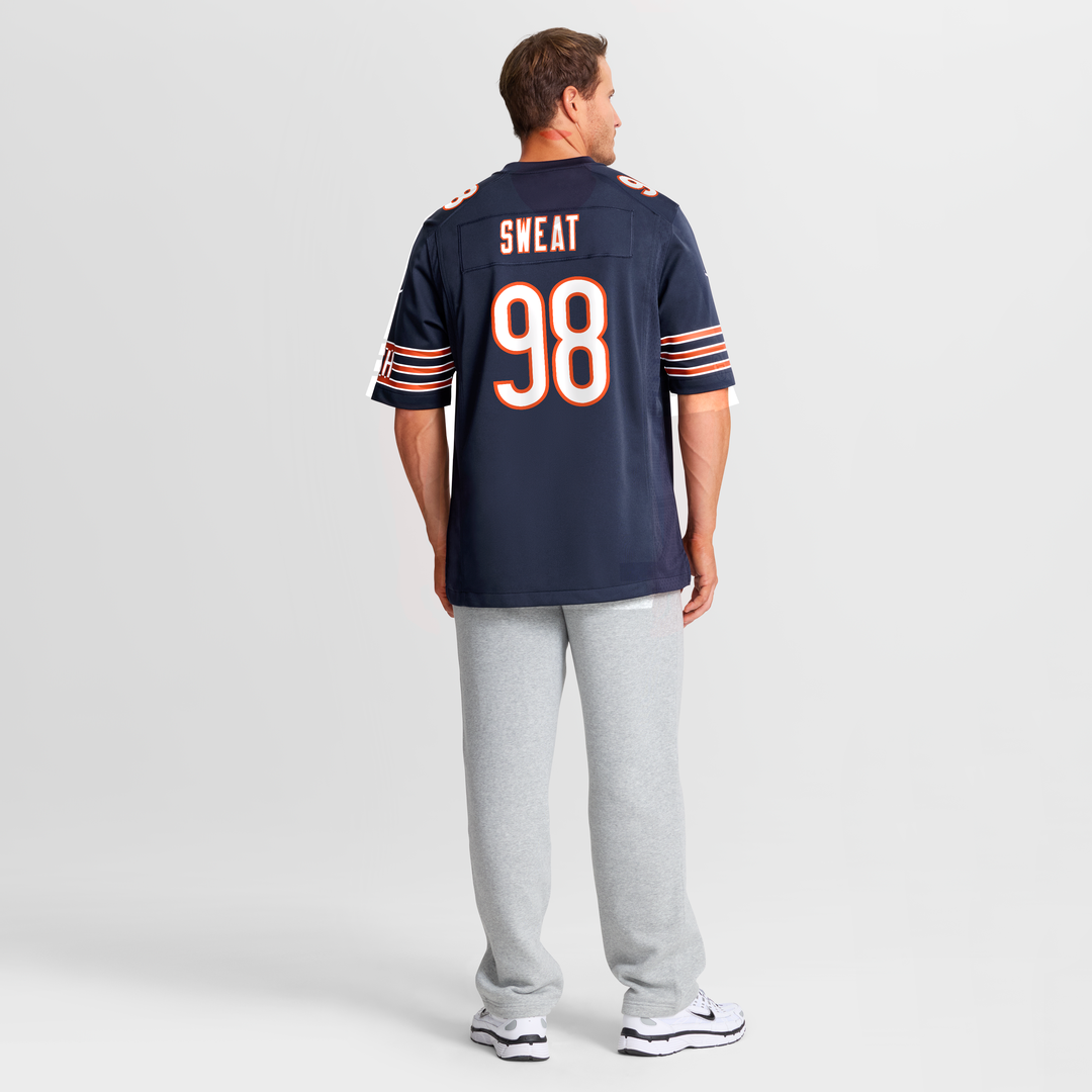 Men's Chicago Bears Montez Sweat Navy Game NFL Football Jersey - view 5