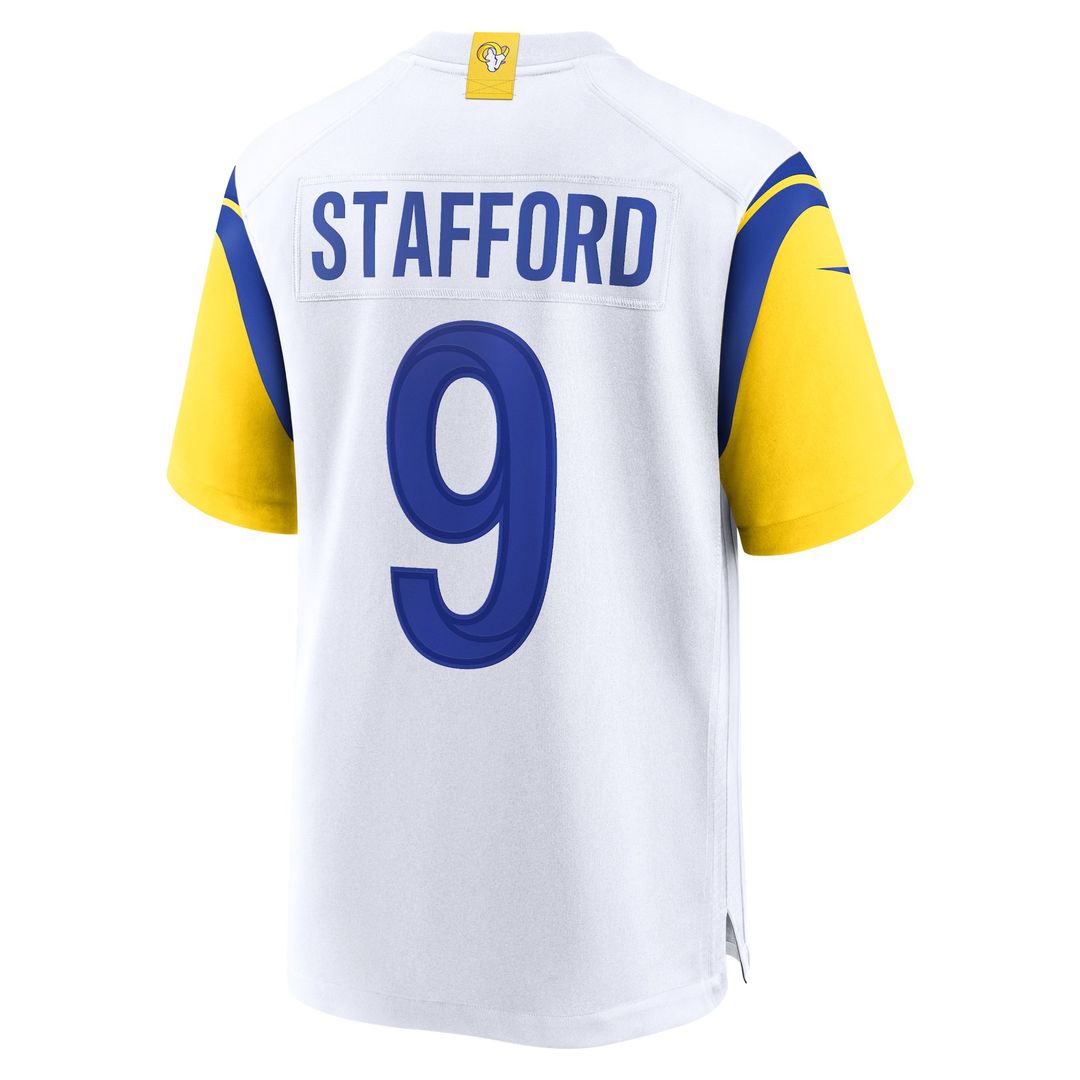 Men's Los Angeles Rams Matthew Stafford White Alternate Game NFL Football Jersey - view 3