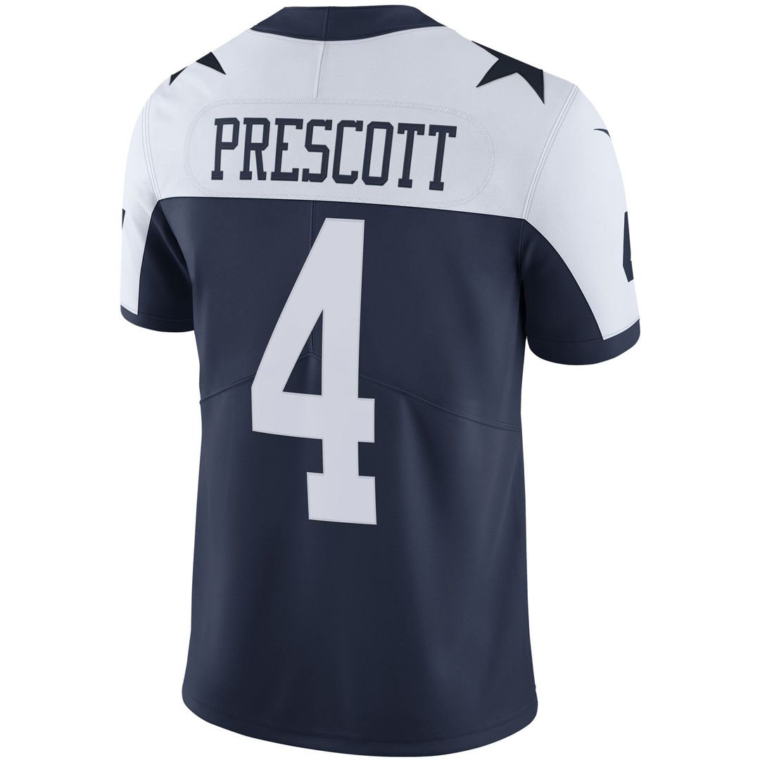 Men's Dallas Cowboys Dak Prescott White Limited NFL Football Jersey - view 9