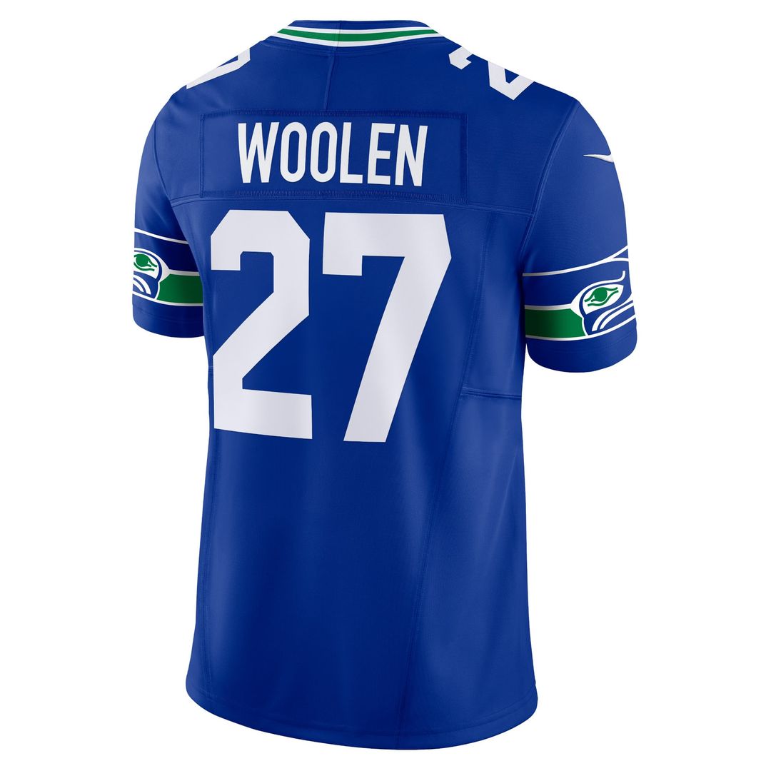 Men's Seattle Seahawks Tariq Woolen Royal Alternate Limited NFL Football Jersey - view 3