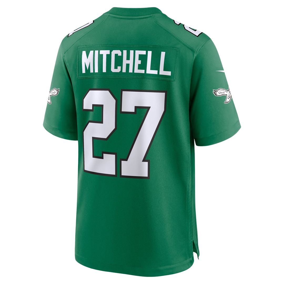 Men's Philadelphia Eagles Quinyon Mitchell Black Alternate Game NFL Football Jersey - view 15