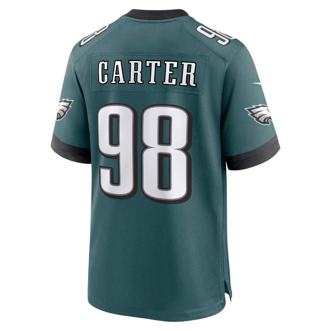 Men's Philadelphia Eagles Jalen Carter White Game NFL Football Jersey - view 23