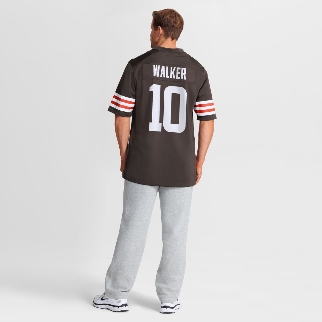 Men's Cleveland Browns Phillip Walker Brown Team Game NFL Football Jersey - view 8