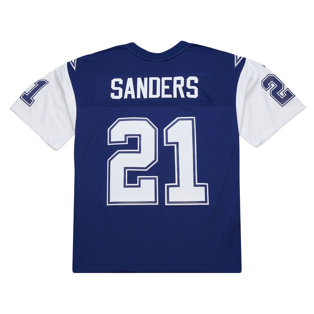 Men's Dallas Cowboys Deion Sanders Navy 1995 Legacy Replica NFL Football Jersey - view 3