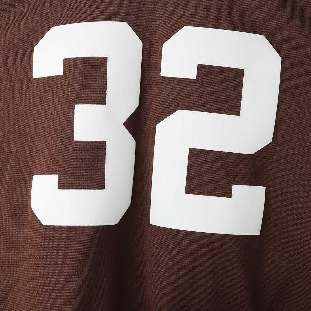 Men's Cleveland Browns 1964 Jim Brown Brown Throwback NFL Football Jersey - view 4