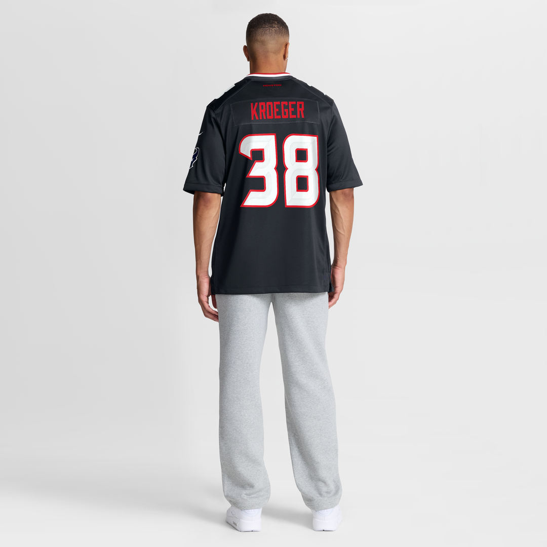 Men's Houston Texans Kai Kroeger Navy Team Game NFL Football Jersey - view 5