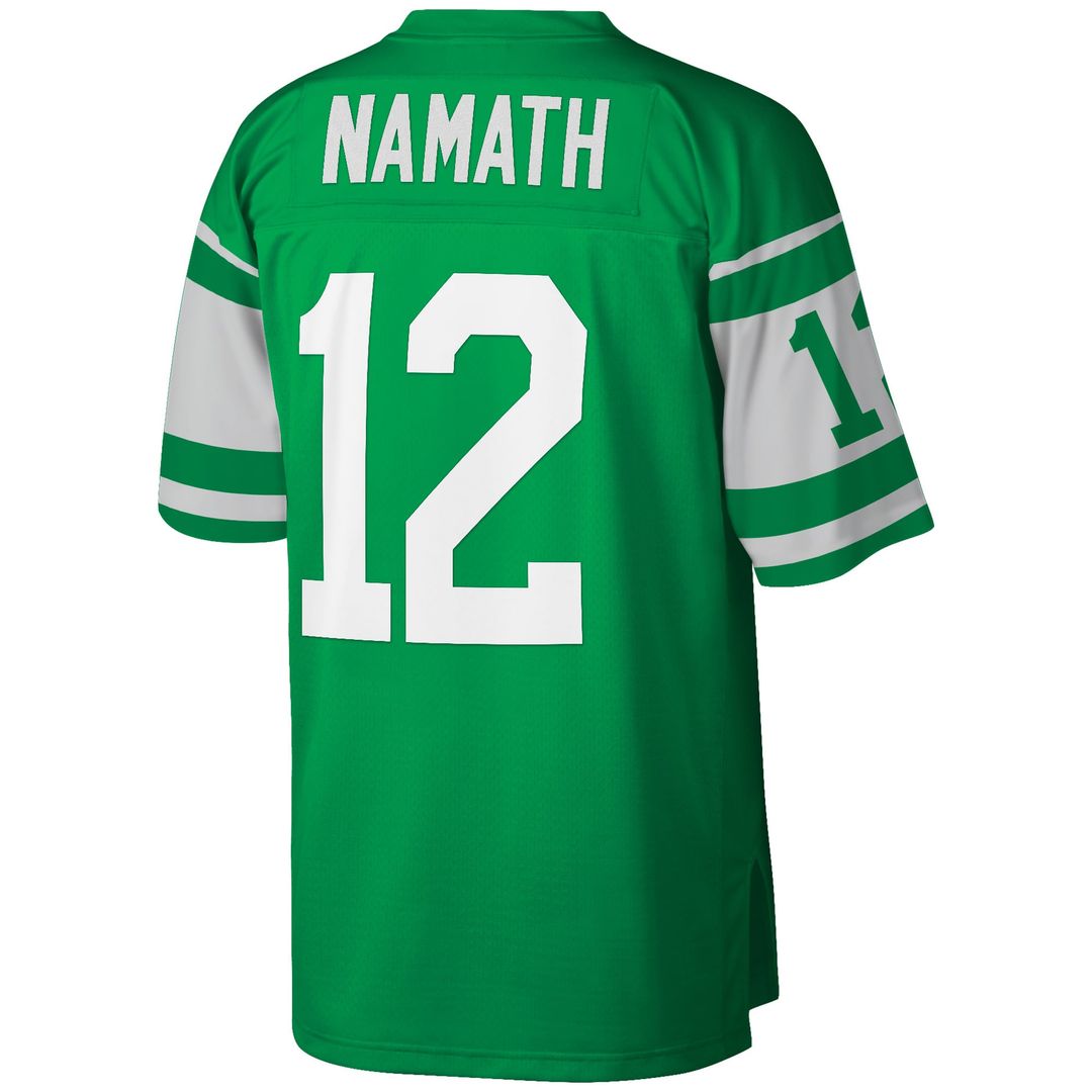 Men's New York Jets Joe Namath Green Big & Tall 1968 Retired Player Replica NFL Football Jersey - view 3
