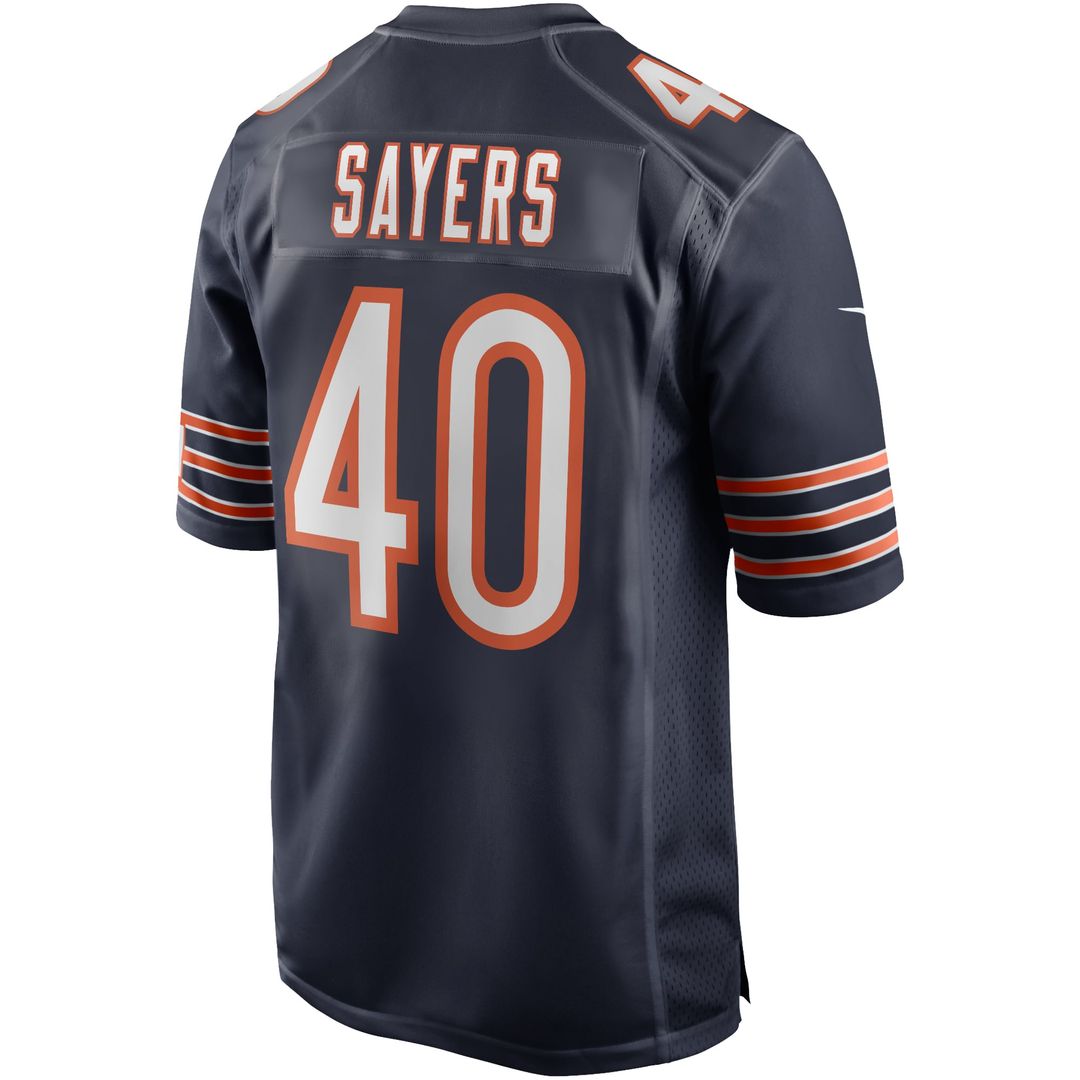 Men's Chicago Bears Gale Sayers Navy Game NFL Football Jersey - view 3