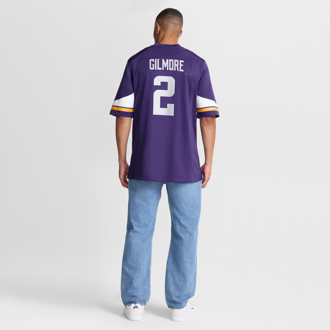 Men's Minnesota Vikings Stephon Gilmore Purple Game NFL Football Jersey - view 8