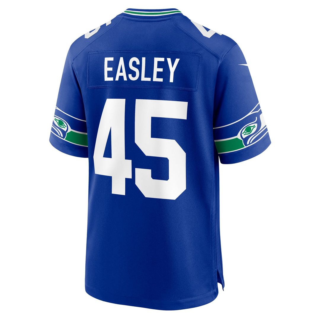 Men's Seattle Seahawks Kenny Easley Royal Retired Player Alternate Game NFL Football Jersey - view 3
