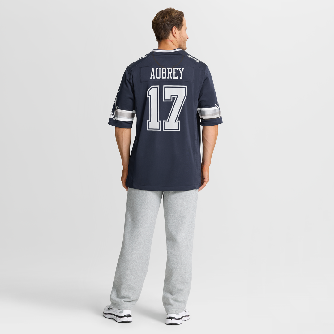 Men's Dallas Cowboys Brandon Aubrey White Game NFL Football Jersey - view 14