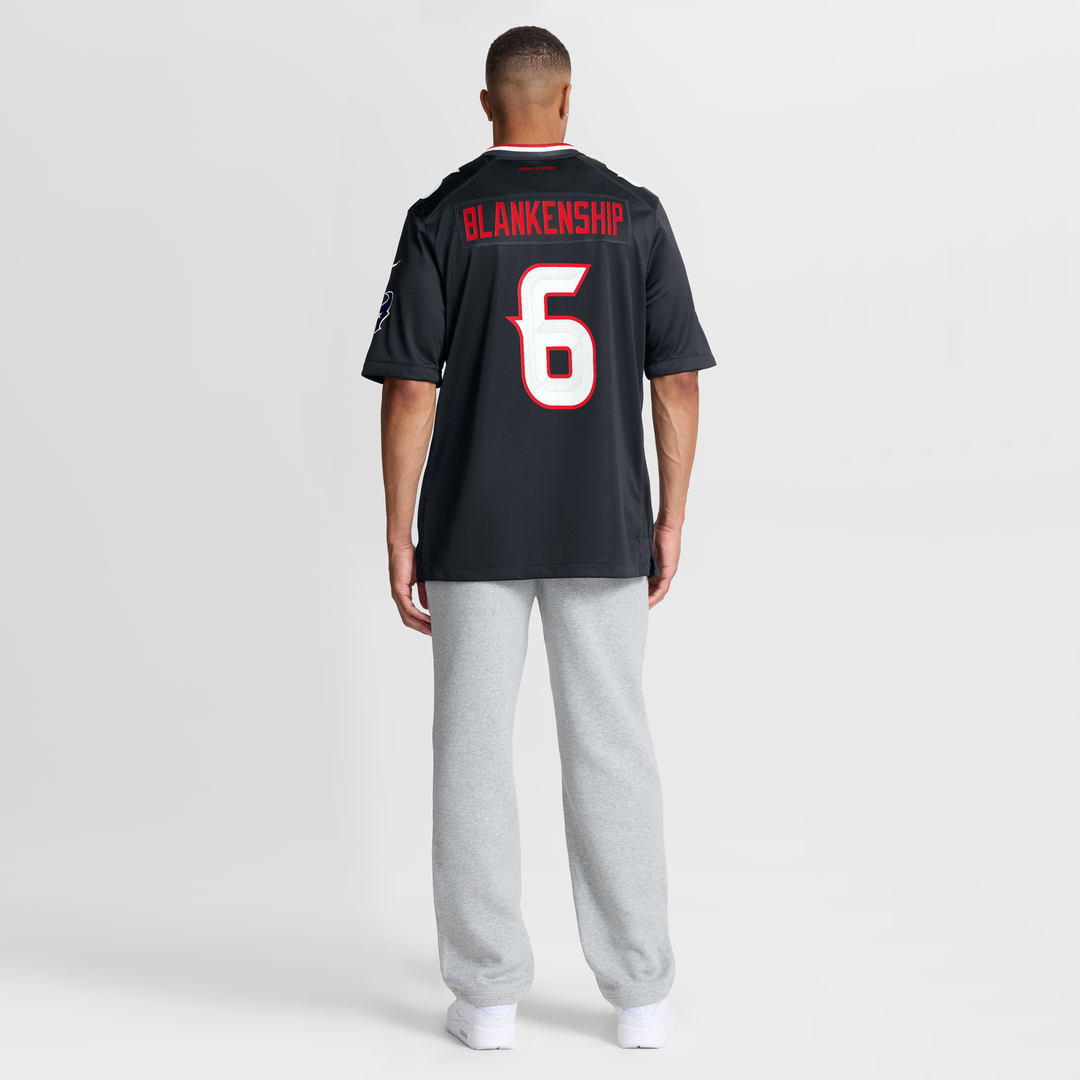 Men's Houston Texans Reed Blankenship Navy Team Game NFL Football Jersey - view 5
