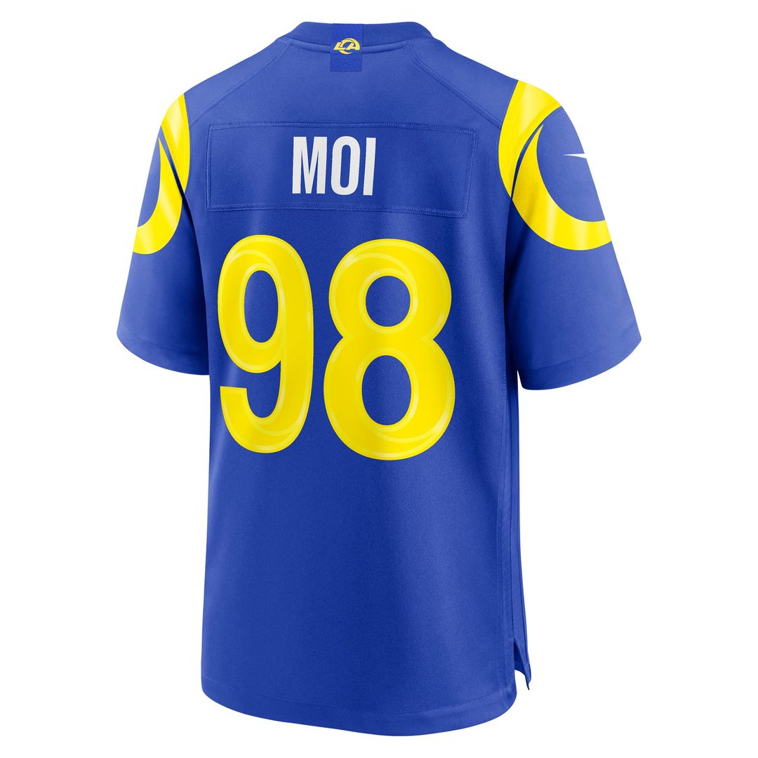 Men's Los Angeles Rams Jaxson Moi Royal Game NFL Football Jersey - view 3