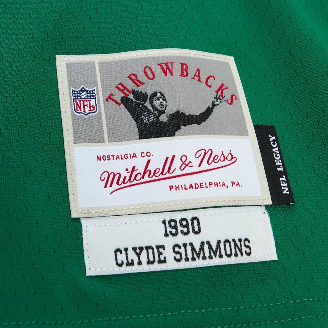 Men's Philadelphia Eagles Clyde Simmons Kelly Green Legacy Replica NFL Football Jersey - view 5