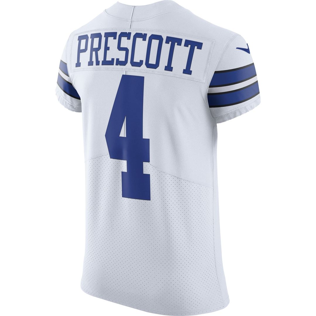 Men's Dallas Cowboys Dak Prescott Navy Alternate Elite NFL Football Jersey - view 9