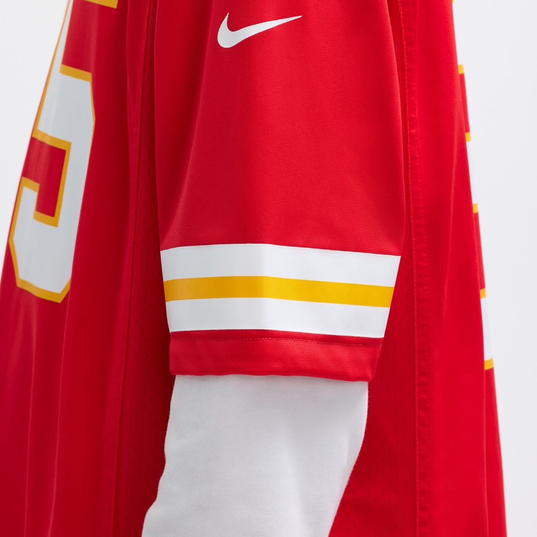 Men's Kansas City Chiefs Chris Jones Red Game NFL Football Jersey - view 10