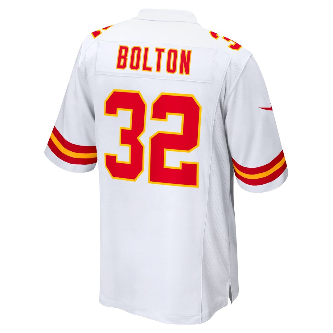 Men's Kansas City Chiefs Nick Bolton White Away Game NFL Football Jersey - view 3