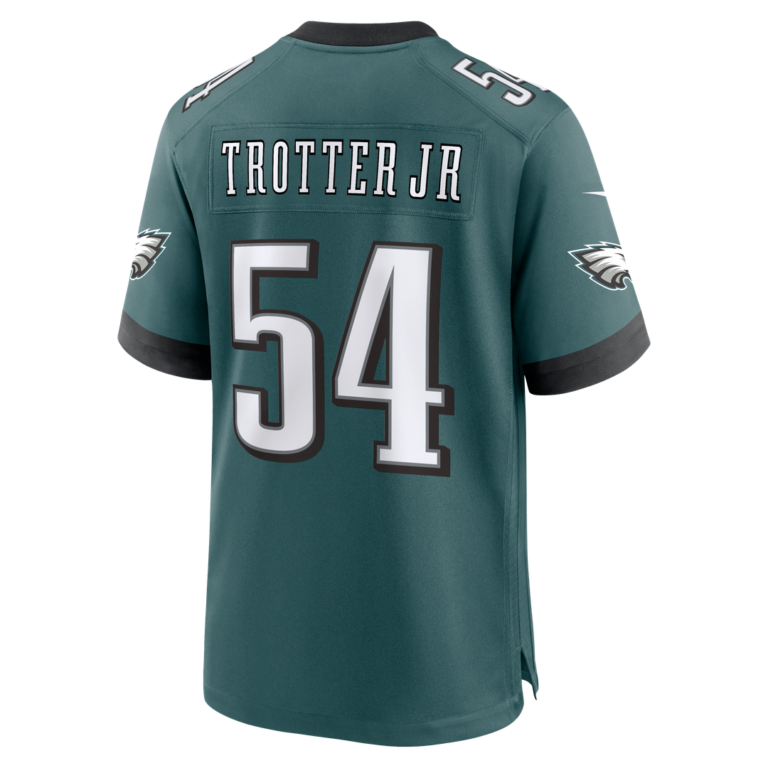 Men's Philadelphia Eagles Jeremiah Trotter Jr. Midnight Green Team Game NFL Football Jersey - view 3
