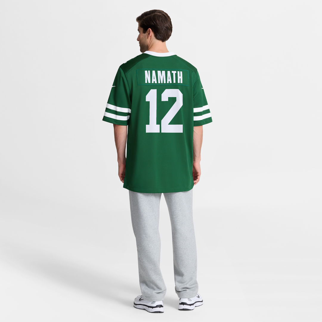 Men's New York Jets Joe Namath White Classic Alternate Retired Player Game NFL Football Jersey - view 20