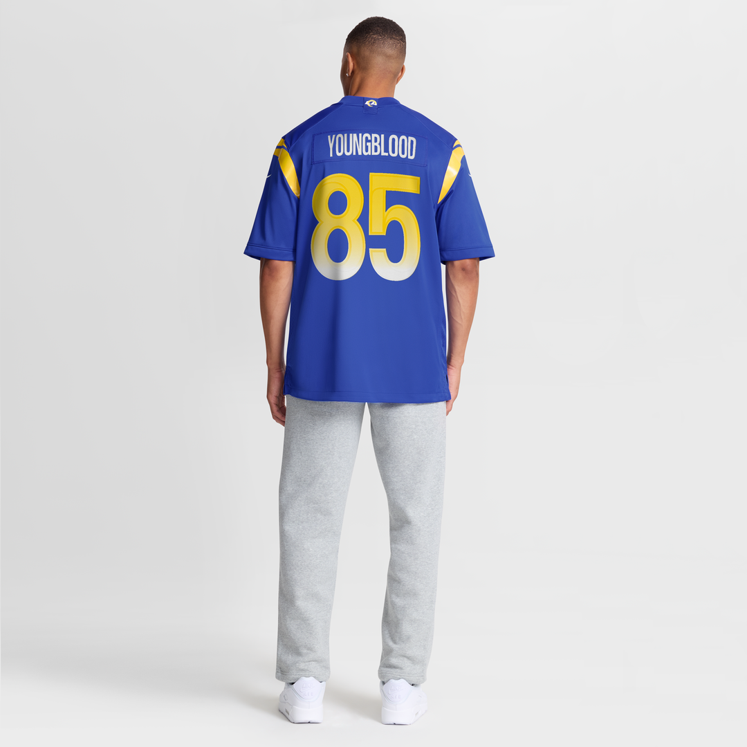 Men's Los Angeles Rams Jack Youngblood Royal Game NFL Football Jersey - view 8