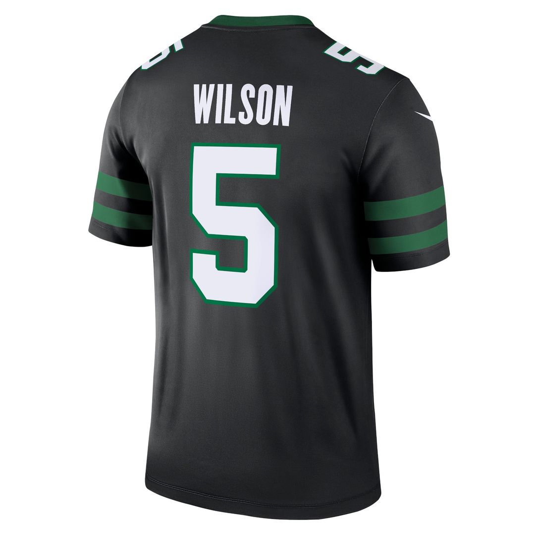 Men's New York Jets Garrett Wilson Black Legend Player NFL Football Performance Top - view 3
