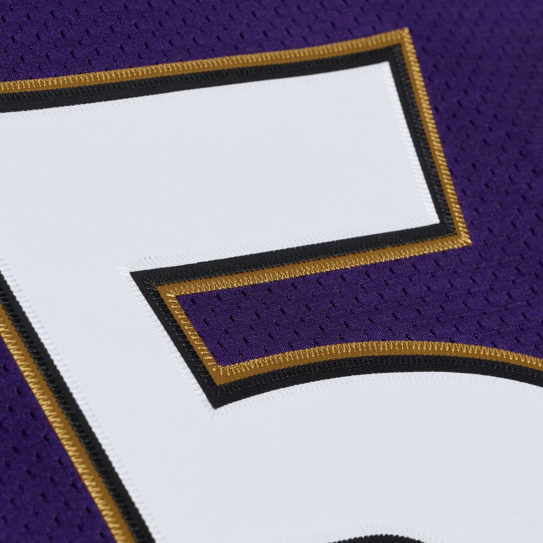 Men's Baltimore Ravens Ray Lewis Purple 1996 Throwback NFL Football Jersey - view 10