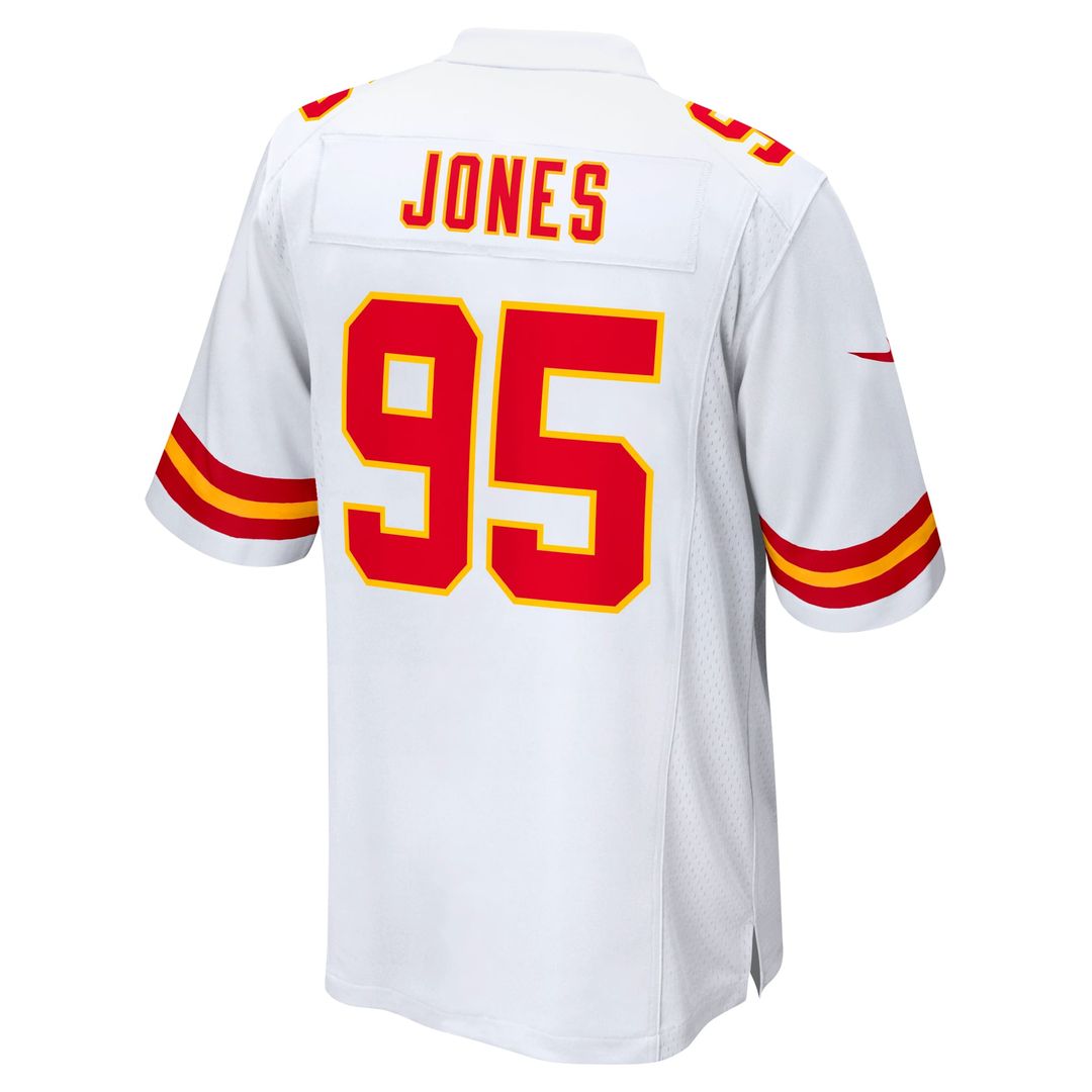 Men's Kansas City Chiefs Chris Jones White Game NFL Football Jersey - view 3