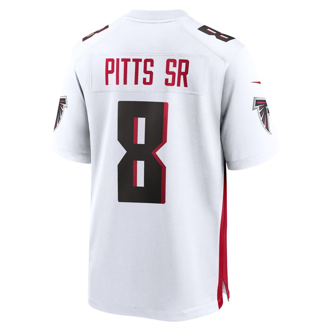 Men's Atlanta Falcons Kyle Pitts Sr. White White Game NFL Football Jersey - view 3