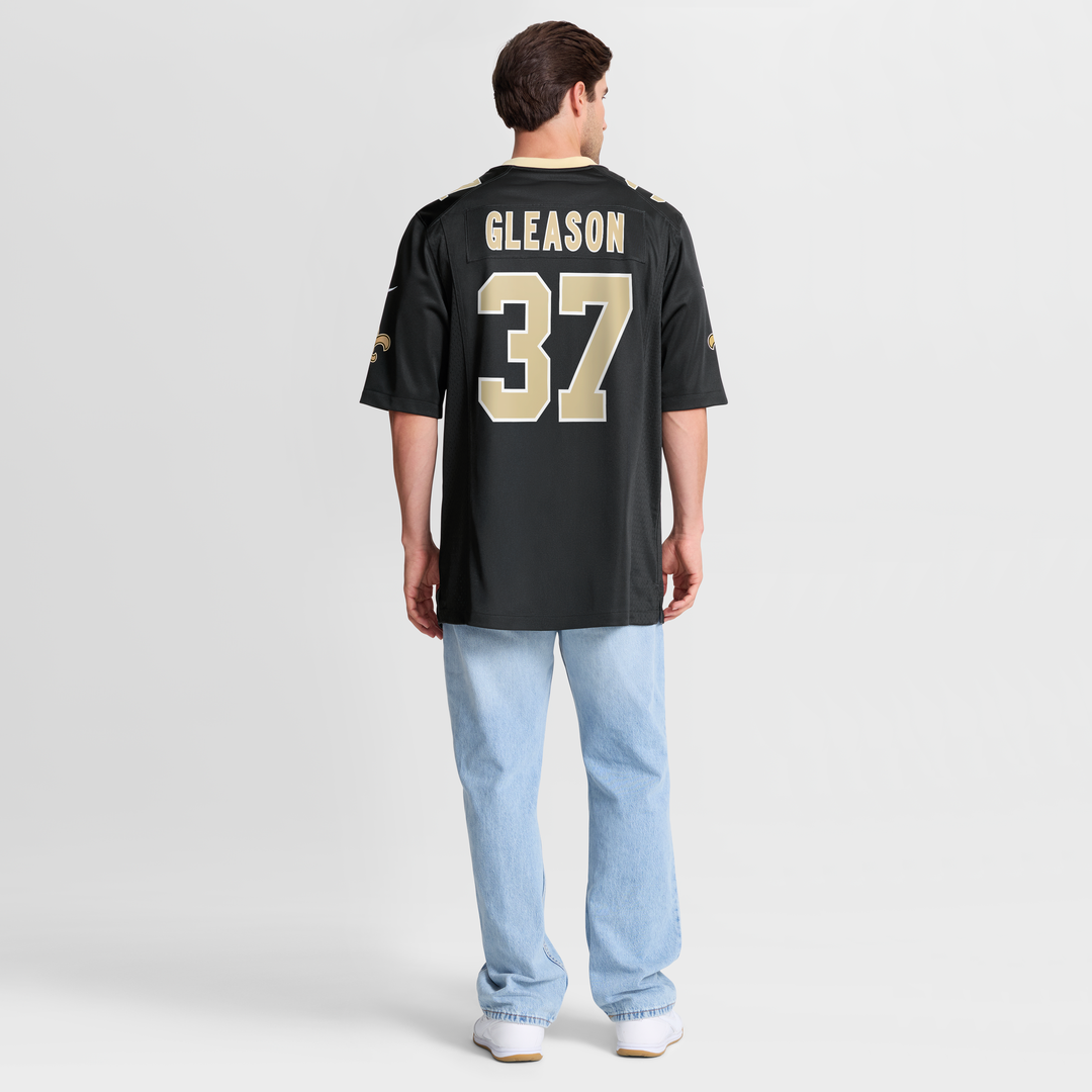 Men's New Orleans Saints Steve Gleason Black Game NFL Football Jersey - view 8