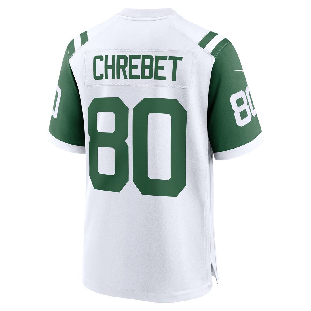 Men's New York Jets Wayne Chrebet White Retired Player Alternate Game NFL Football Jersey - view 3