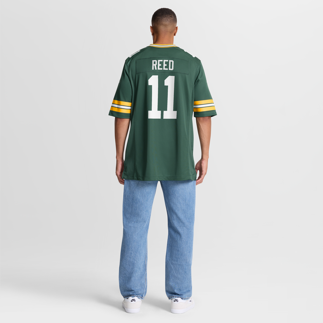 Men's Green Bay Packers Jayden Reed Green Game NFL Football Jersey - view 8