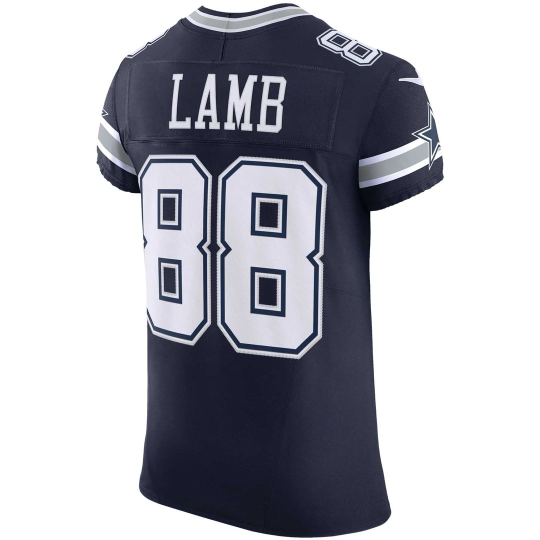 Men's Dallas Cowboys CeeDee Lamb Navy Team Elite NFL Football Jersey - view 3