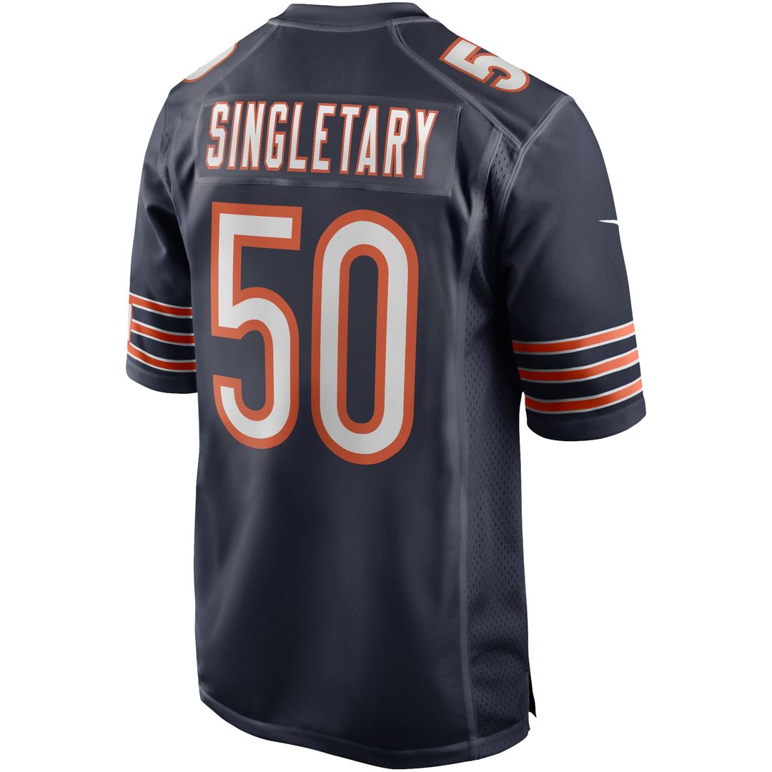 Men's Chicago Bears Mike Singletary Navy Game NFL Football Jersey - view 3