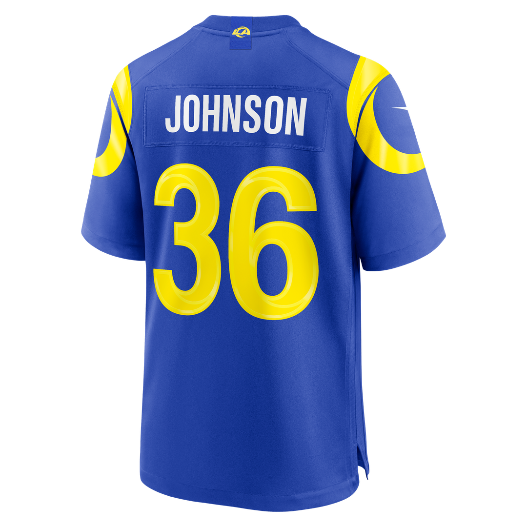 Men's Los Angeles Rams Alex Johnson Royal Team Game NFL Football Jersey - view 3