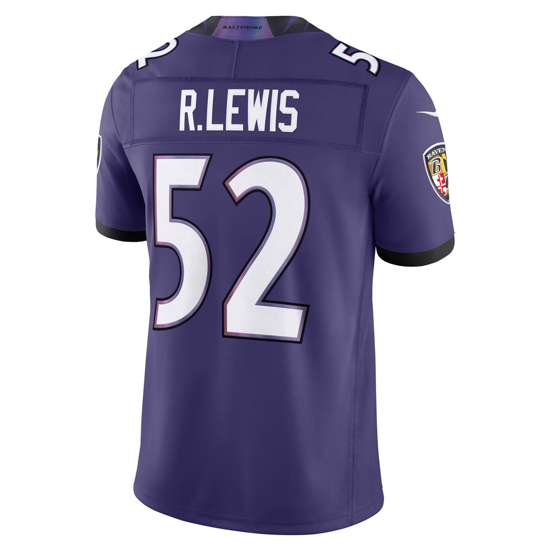 Men's Baltimore Ravens Ray Lewis Black Alternate Stitched Retired Player Limited NFL Football Jersey - view 9