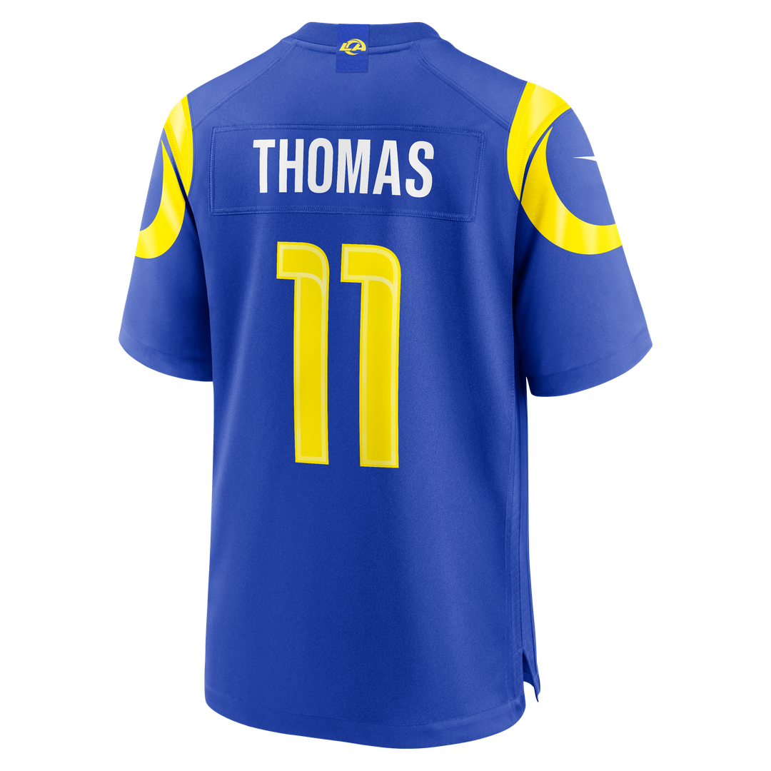 Men's Los Angeles Rams Keir Thomas Royal Team Game NFL Football Jersey - view 3