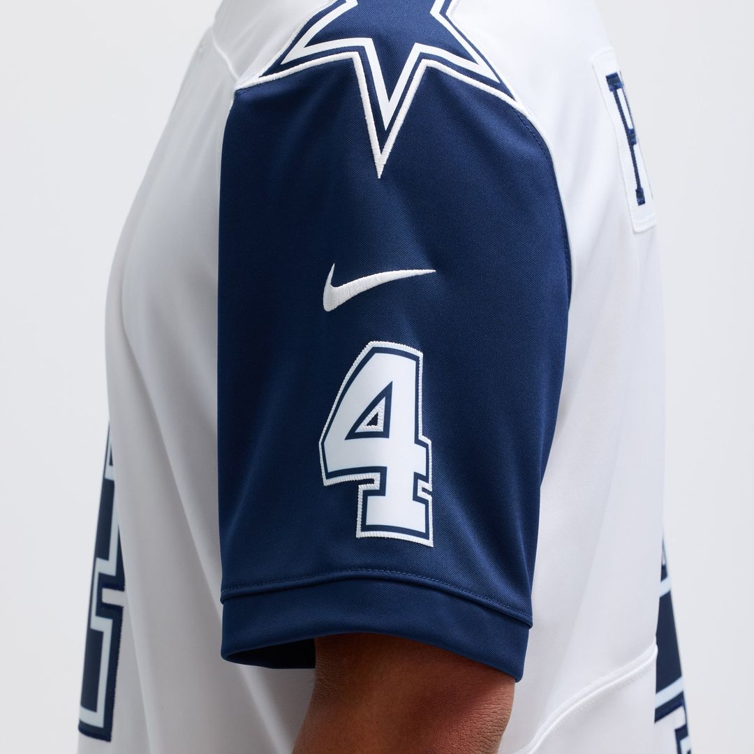 Men's Dallas Cowboys Dak Prescott Navy Limited NFL Football Jersey - view 16