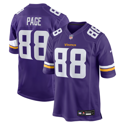 Men's Minnesota Vikings Alan Page Purple Game NFL Football Jersey - view 1
