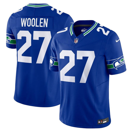 Men's Seattle Seahawks Tariq Woolen Royal Alternate Limited NFL Football Jersey - view 1