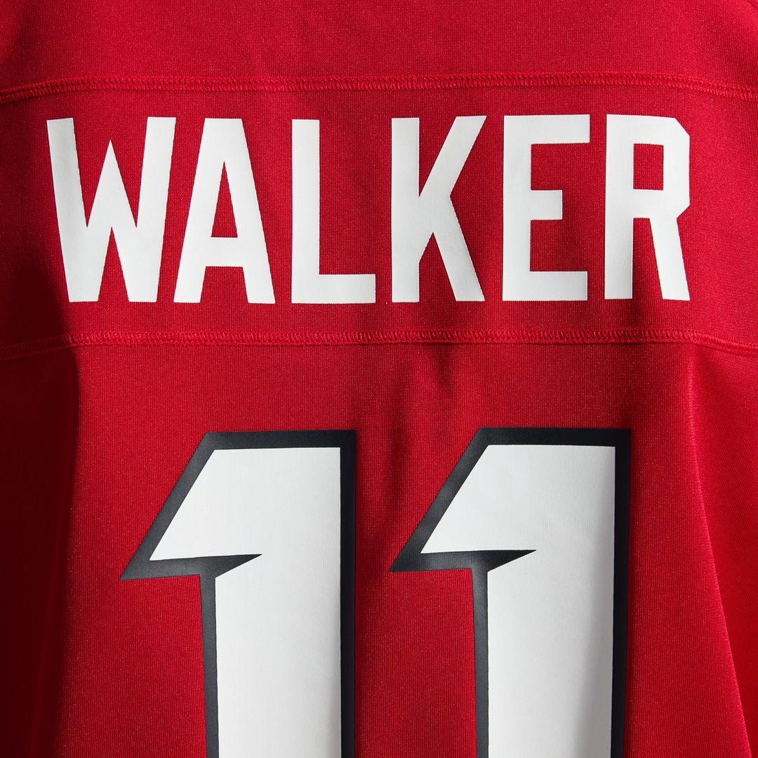 Men's Atlanta Falcons Jalon Walker Red Game NFL Football Jersey - view 27