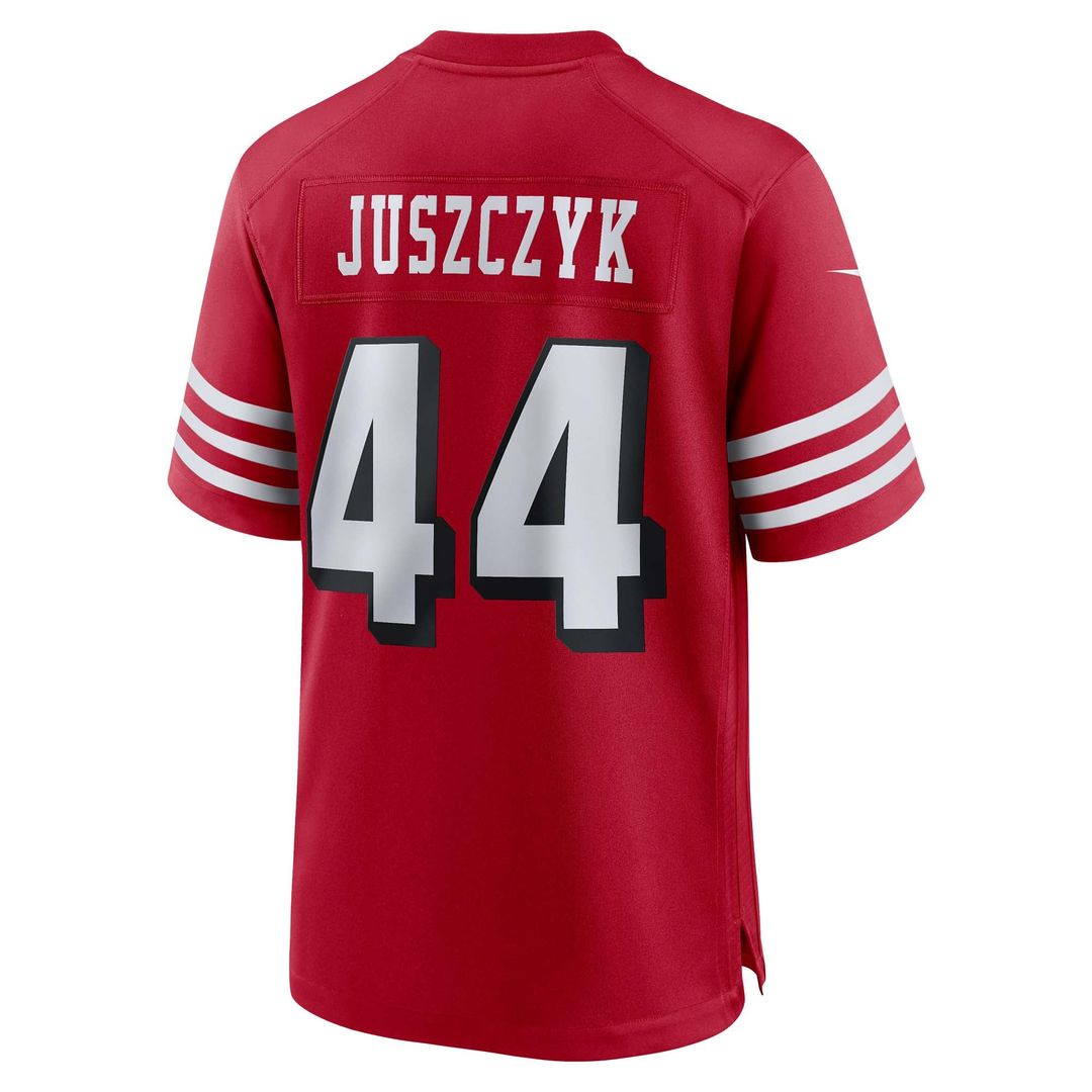 Men's San Francisco 49ers Kyle Juszczyk Scarlet Alternate Game NFL Football Jersey - view 3