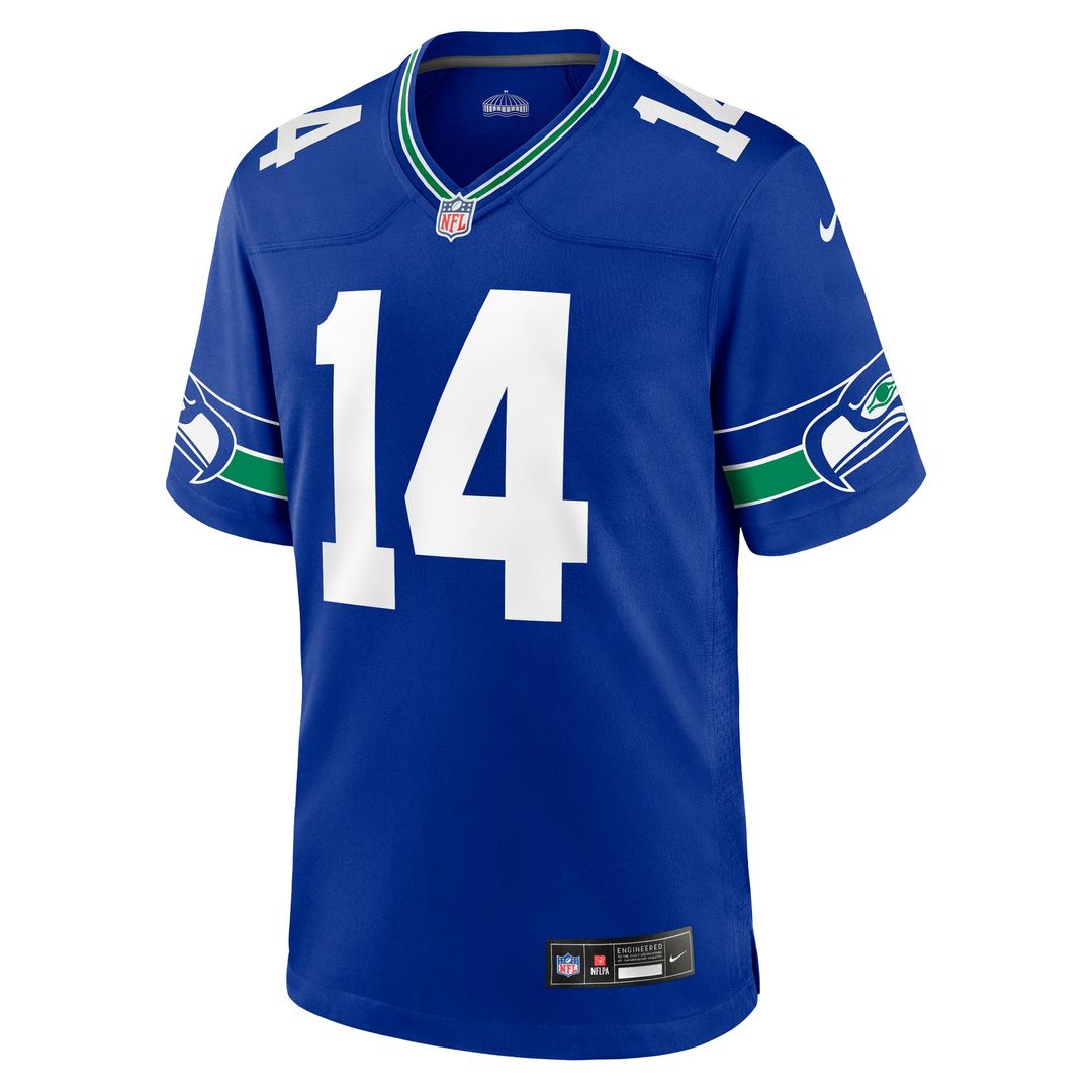 Men's Seattle Seahawks Sam Darnold White Game NFL Football Jersey - view 11