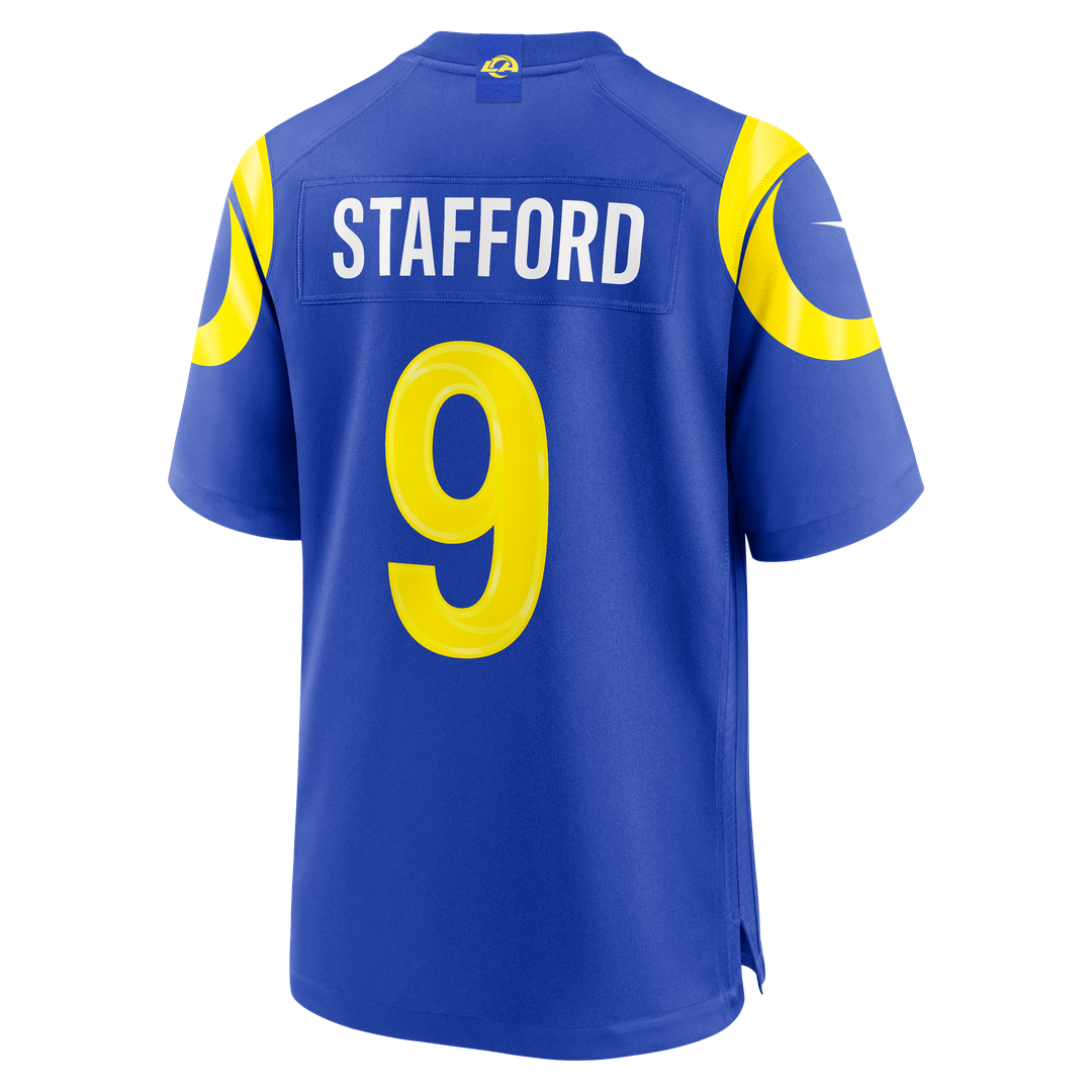 Men's Los Angeles Rams Matthew Stafford White White Game NFL Football Jersey - view 9