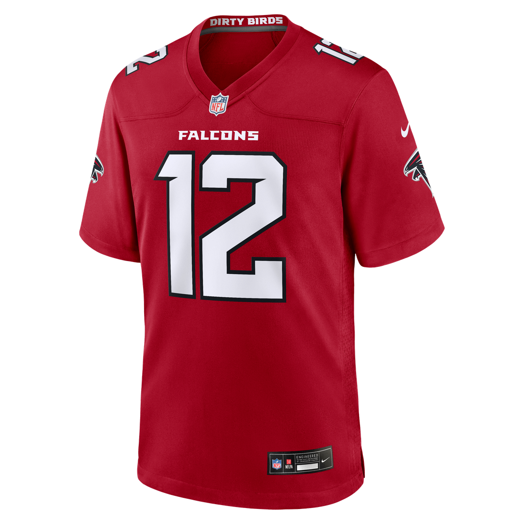Men's Atlanta Falcons Avieon Terrell Red Game NFL Football Jersey - view 2