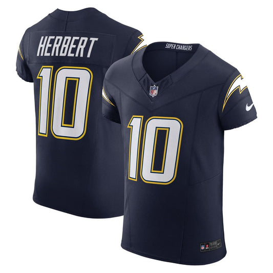 Men's Los Angeles Chargers Justin Herbert Navy Alternate Elite NFL Football Jersey - view 1