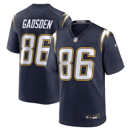 Men's Los Angeles Chargers Oronde Gadsden Navy Alternate 2 Super Chargers Game NFL Football Jersey - view 1