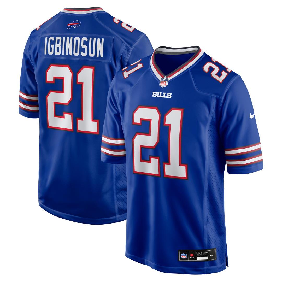 Men's Buffalo Bills Davison Igbinosun Royal Team Game NFL Football Jersey - view 1