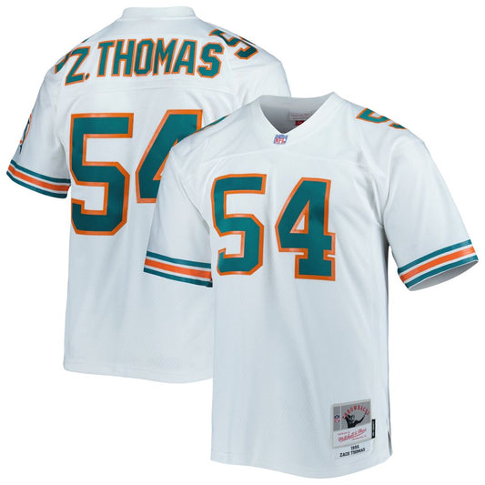 Men's Miami Dolphins Zach Thomas White Legacy Replica NFL Football Jersey - view 1