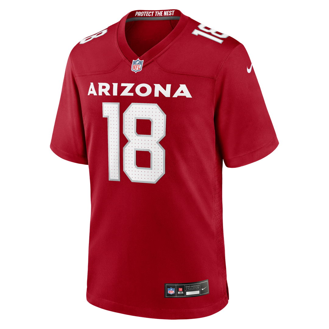 Men's Arizona Cardinals Marvin Harrison Jr. Cardinal Player Game NFL Football Jersey - view 2