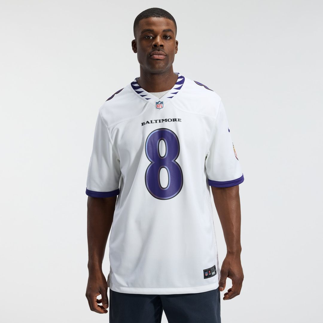 Men's Baltimore Ravens Lamar Jackson Black Alternate Game NFL Football Jersey - view 12